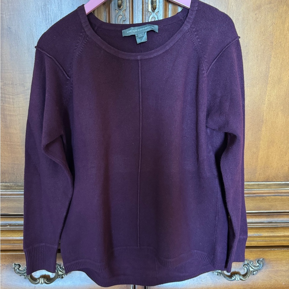 French Connection Burgundy Sweater